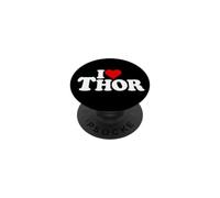 I LOVE HEART THOR NAME ON A TEE PopSockets Adhesive PopGrip