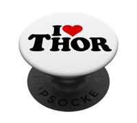I LOVE HEART THOR NAME ON A TEE PopSockets Adhesive PopGrip