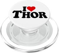 I LOVE HEART THOR NAME ON A TEE PopSockets PopGrip for MagSafe