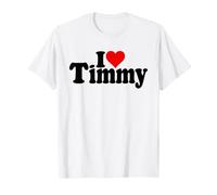 I Love Heart Timmy Tim Timothy Name ON A TEE (BLACKTEXT) T-Shirt