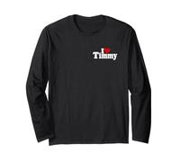 I Love Heart Timmy Tim Timothy Name ON A TEE (White Text) Long Sleeve T-Shirt