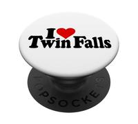 I LOVE HEART TWIN FALLS IDAHO PopSockets Adhesive PopGrip