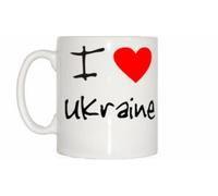 I Love Heart Ukraine Mug