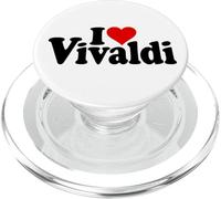 I LOVE HEART VIVALDI ANTONIO COMPOSER PopSockets PopGrip for MagSafe