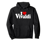 I LOVE HEART VIVALDI ANTONIO COMPOSER Pullover Hoodie