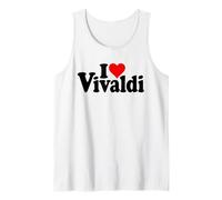 I Love Heart Vivaldi Antonio Composer Tank Top