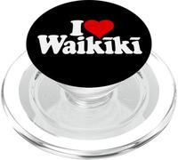 I LOVE HEART WAIKIKI HONOLULU HAWAII PopSockets PopGrip for MagSafe