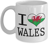I Love Heart Wales Welsh Flag Gift Mug
