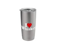 I Love Heart Whiskey Whisky Stainless Steel Insulated Tumbler