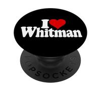 I LOVE HEART WHITMAN WALT POETRY PopSockets Adhesive PopGrip