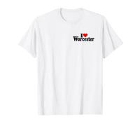 I Love Heart Worcester Massachusetts England T-Shirt