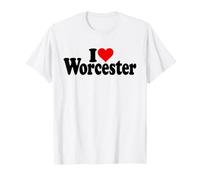I Love Heart Worcester Massachusetts England T-Shirt