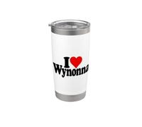 I Love Heart Wynonna Name ON A TEE Stainless Steel Insulated Tumbler