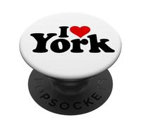 I LOVE HEART YORK NORTH YORKSHIRE ENGLAND PopSockets Adhesive PopGrip