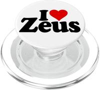 I LOVE HEART ZEUS NAME ON A TEE PopSockets PopGrip for MagSafe