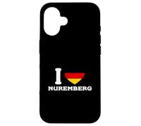 I Love Hearts Nuremberg German City Germany Flag Case for iPhone 16