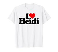 I Love Heidi I Heart Heidi Value Graphic T-Shirt, Men, White, S