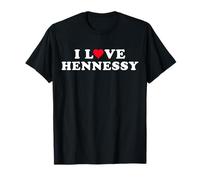 I Love Hennessy Matching Girlfriend Boyfriend Hennessy Name T-Shirt