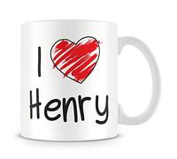 I Love Henry Personalised Mug - Add Photo - Customised Cup Gift