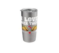 I Love Her Taco Matching Couples Let's Fiesta Cinco De Mayo Stainless Steel Insulated Tumbler