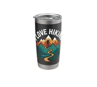 I Love Hiking Mountain Paths Nature Stainless Steel Insulated Tumbler