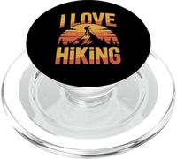 I Love Hiking Mountain Sunset Trekking PopSockets PopGrip for MagSafe