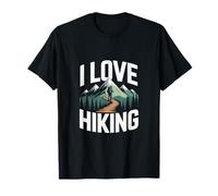 I Love Hiking Mountain Trail Explorer T-Shirt