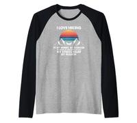 I Love Hiking Nature Therapy Passion Outdoor Raglan Baseball Tee