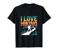 I Love Hiking Scenic Mountain Trekking T-Shirt