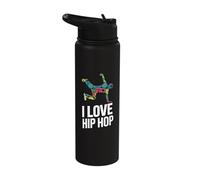 I Love Hip Hop Breakdance Passion Stainless Steel Insulated Water Bottle