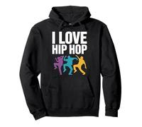 I Love Hip Hop Vibrant Dance Moves Pullover Hoodie