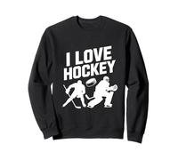 I Love Hockey Enthusiast Spirit Sweatshirt