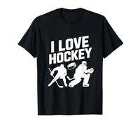 I Love Hockey Enthusiast Spirit T-Shirt