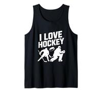 I Love Hockey Enthusiast Spirit Tank Top