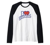 I Love Homestead Florida Raglan Baseball Tee