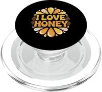 I Love Honey Drops Sweet Honeycomb Passion PopSockets PopGrip for MagSafe