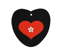 I Love HongKong Car Air Freshener Aromatherapy Tablets Hanging Scented Cards for Rooms Bathrooms Wardrobe Love form