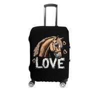 I Love Horses Suitcase Cover Elastic Luggage Covers Protectors Anti-Scratch Travel Essentials