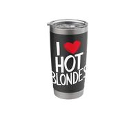 I Love Hot Blondes Stainless Steel Insulated Tumbler