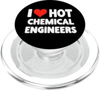 I Love Hot Chemical Engineers Heart - Husband Wife Boyfriend PopSockets PopGrip for MagSafe
