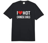I Love Hot Chinese Girls - China Shanghai Chongqing Beijing Comfort Colors Adult Heavyweight T-Shirt