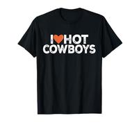 I Love Hot Cowboys Vintage Retro I Love Cowboys T-Shirt