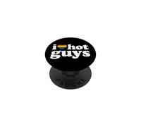 I Love Hot Guys LGBT Edition PopSockets Adhesive PopGrip