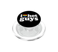 I Love Hot Guys LGBT Edition PopSockets PopGrip for MagSafe