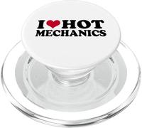 I Love Hot Mechanics Car Mechanic PopSockets PopGrip for MagSafe