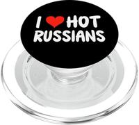I Love Hot Russians - Heart - Russia - Boyfriend Girlfriend PopSockets PopGrip for MagSafe