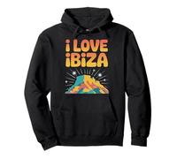 I Love Ibiza Colorful Island Vibes Pullover Hoodie