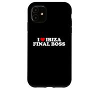 I Love Ibiza Final Boss Funny Viral Meme Humor Sarcasm Heart Case for iPhone 11