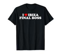 I Love Ibiza Final Boss Funny Viral Meme Humor Sarcasm Heart T-Shirt