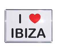I Love Ibiza - Large Plastic Fridge Magnet